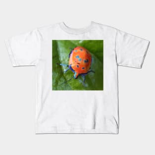 Hibiscus Harlequin Beetle Kids T-Shirt